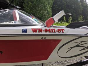 Tige RZ2 Boat Lettering from Kyle S, WA