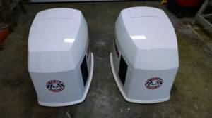 Boat Motor Cover Decals
