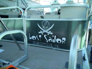 Boat Name Decal Lost Sailor