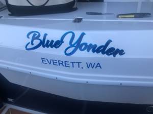 2018 Cutwater 302C Boat Lettering from Darlene V, WA
