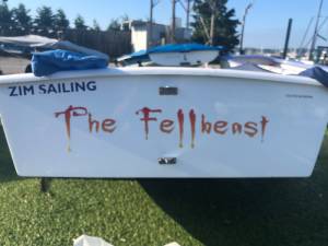 Optimist Sailboat Lettering from COLIN M, MA