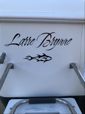 Lettering from lawrence f, CA