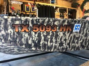 1981 Grumman 1400 Boat Lettering from Douglas P, TX