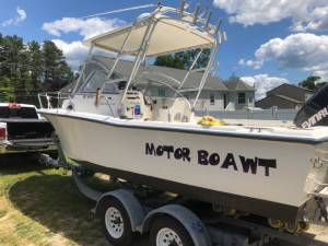 Seahunt Victory 215 Boat Lettering from William W, NJ