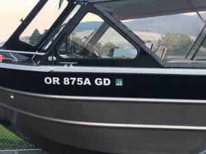 2017 21’ Elite thunder jet off shore boat Boat Lettering from Bert  R, OR