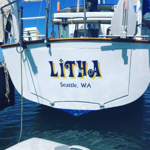 1988 Irwin 54 Boat Lettering from Kimberly B, CA