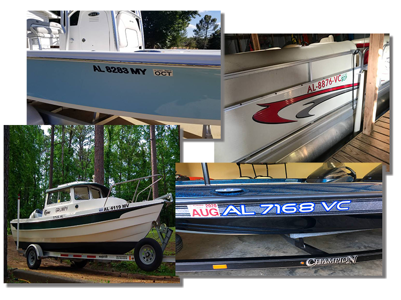 Alabama Boat Registration Number