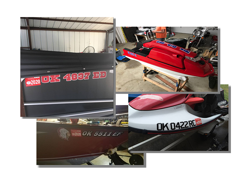 Oklahoma Boat Lettering | BoatLetteringToYou.com